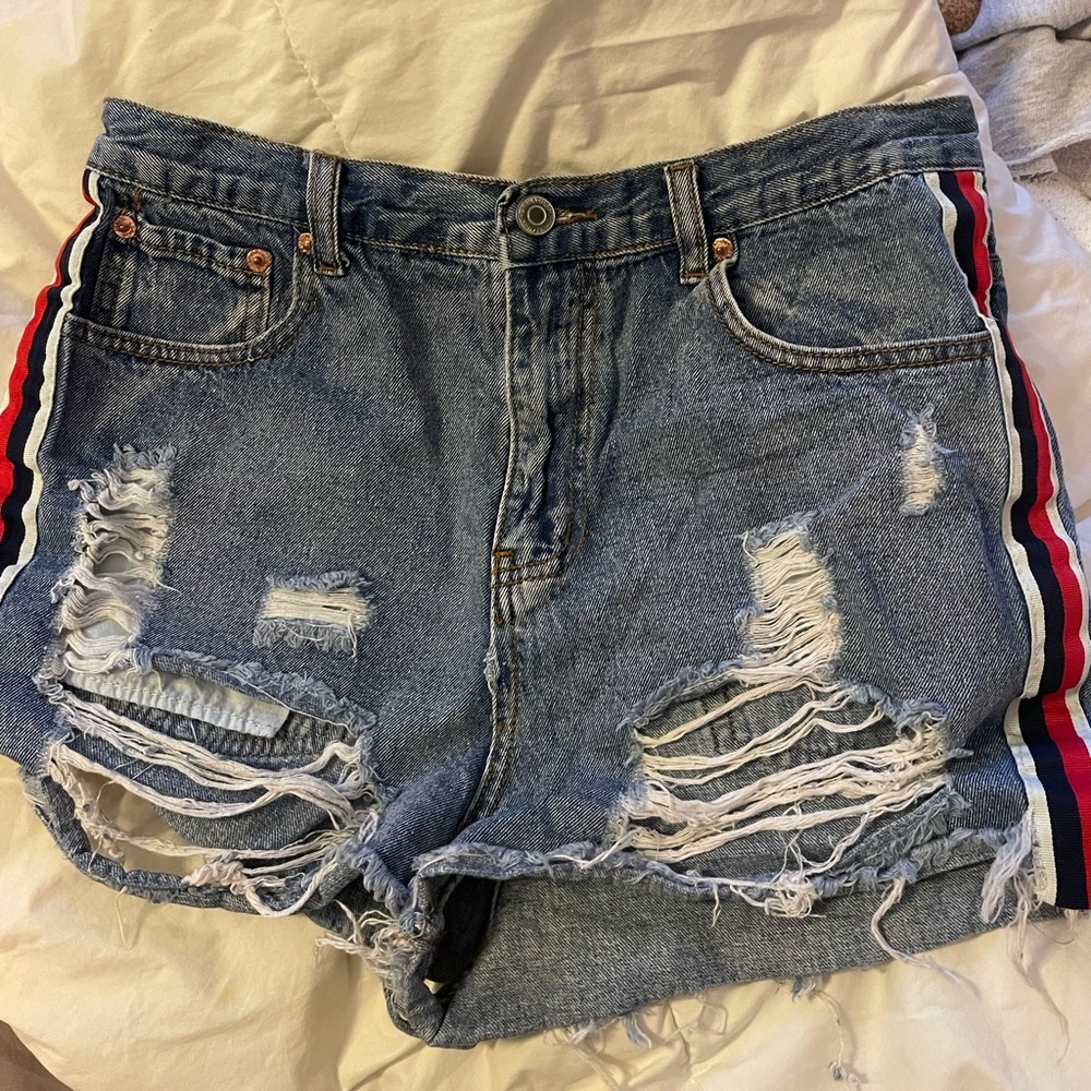 Signature8 High Rise Demin Cut off Shorts